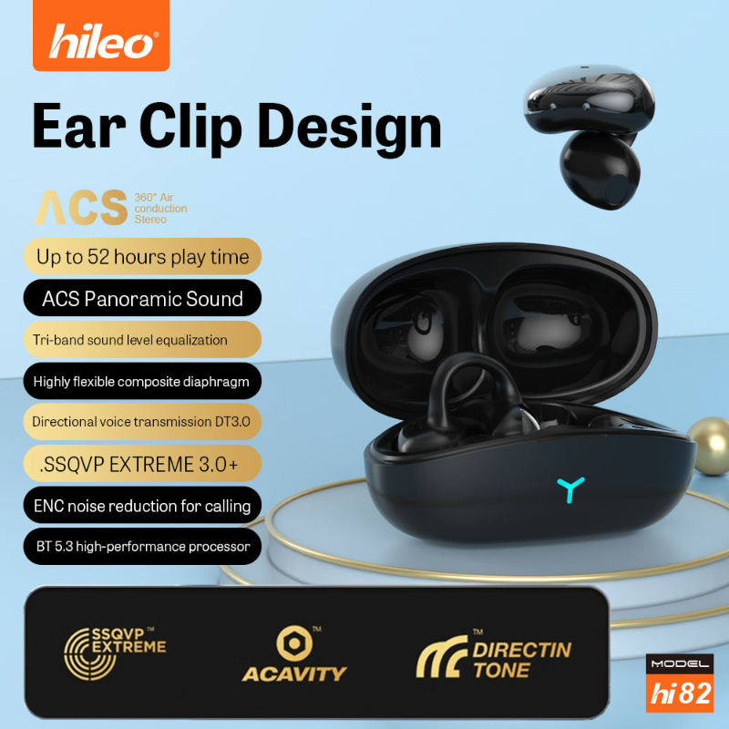 Phone Cases On Amazon - Hileo-Bluetoothワイヤレスヘッドセット,デュアル耳,モバイル,音楽ノイズリダクション,ステレオ,ベース,82 v5.3クリップ