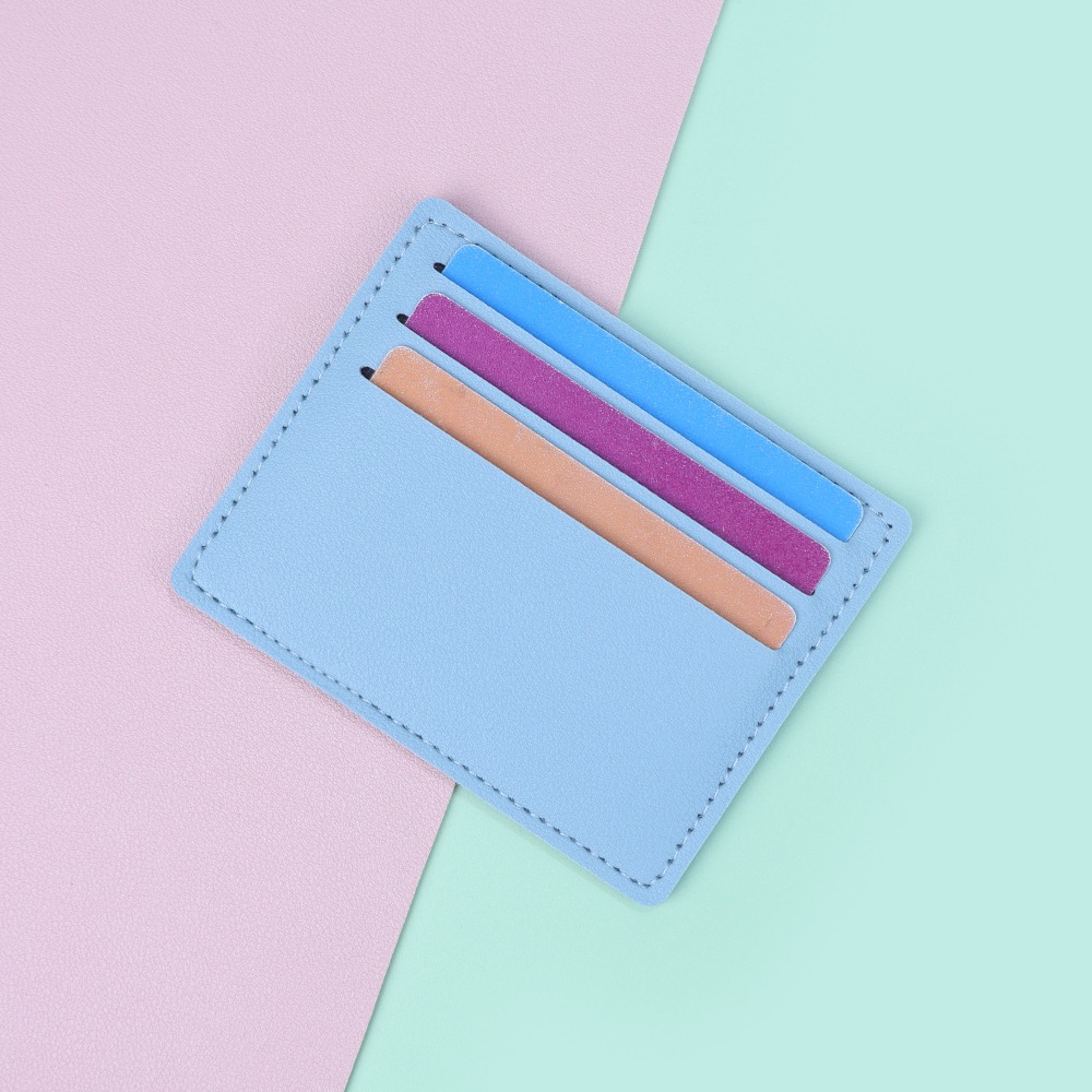 Slim Card Slot Case - 新しい PU レザー PU カードホルダー 5