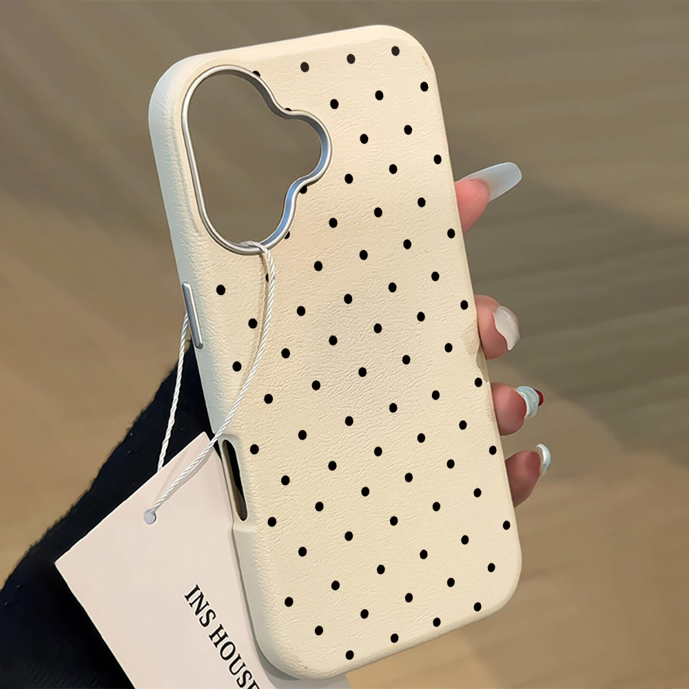 Phone Cases Expensive - 韓国INSキュートな水玉模様のiPhoneケース iPhone 16 15 17 14