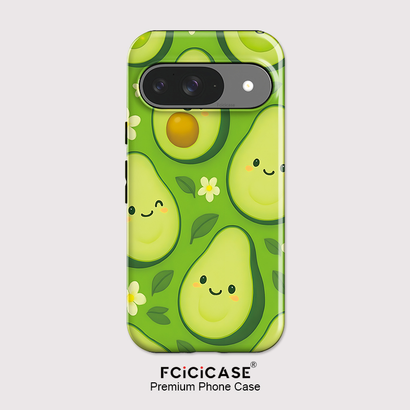 Phone Cases Google Pixel 10 Pro - Fcicicase Pixel 10 Pro XL用 アボカドフラワー柄