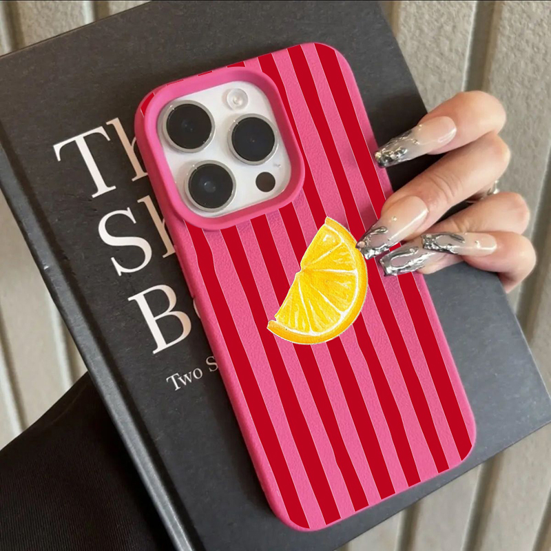 Phone Cases Durable - ファッションレモン柄TPUシリコン製スマホケース iPhone 17 Pro、16、15、14、17、13、11 Pro Max、11、13、12