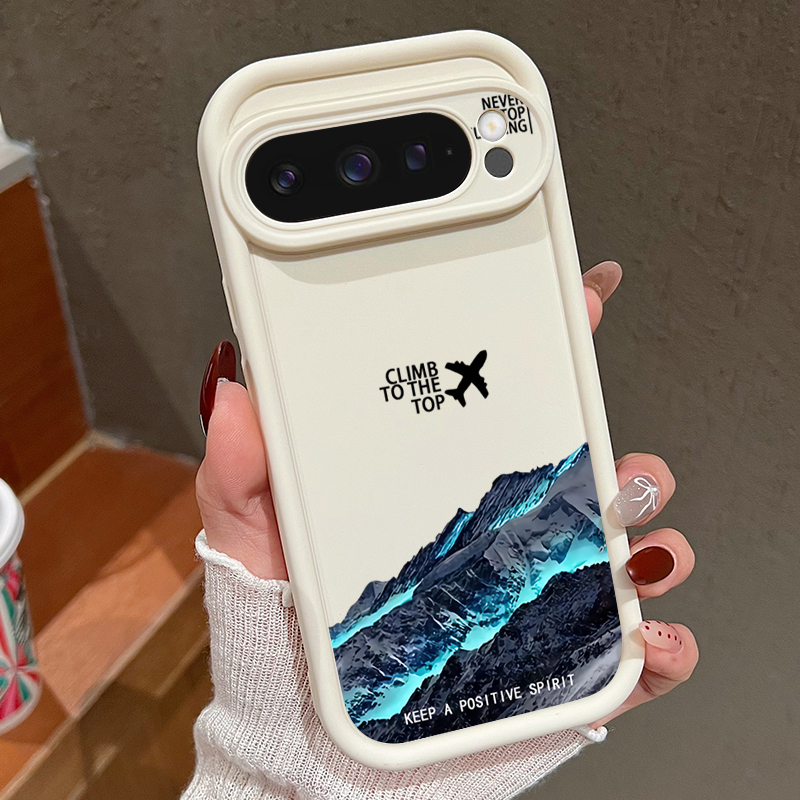 Phone Cases Google Pixel 10 Pro - 飛行機雪山柄スマホケース Google Pixel 10 9 8