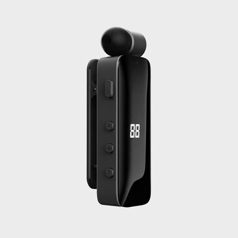 Phone Cases On Amazon - スマートフォン、v5.3用の格納式ワイヤレスヘッドセット,ステレオイヤピース,ビジネスヘッドホン,クリップ