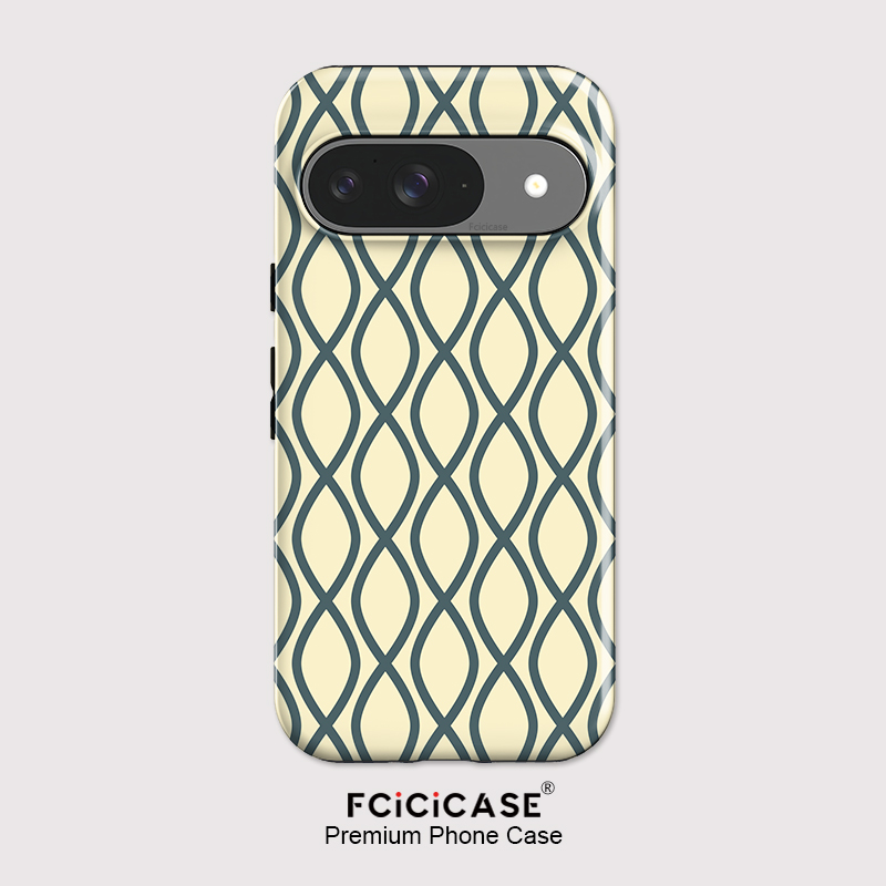 Phone Cases Google Pixel 10 Pro - Fcicicase ファッションストライププリントスマホケース Google Pixel 9 8