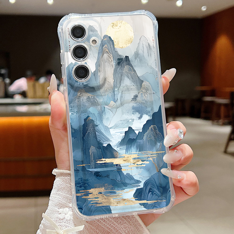 Phone Cases With Wallet - 山岳風景柄スマホケース Samsung Galaxy S25 FE S26