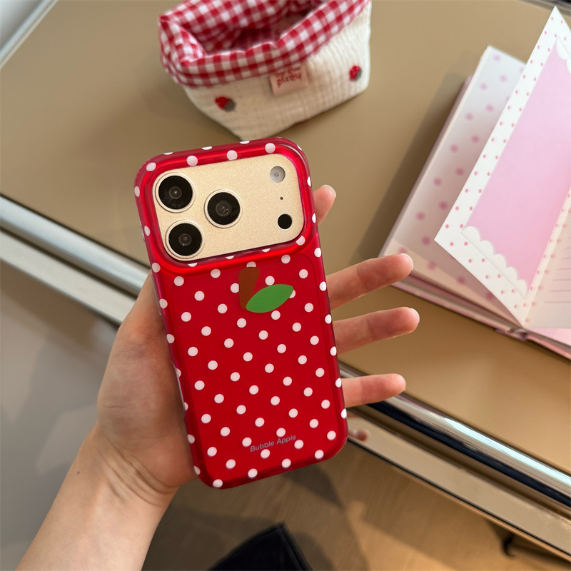 赤い水玉模様のApple iPhone 17/16/15 P - Phone Cases Redbubble のレビューと価格