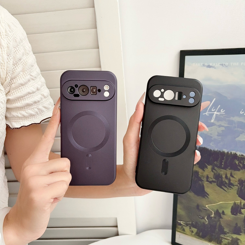 高級ソリッドカラーつや消しソフト TPU マグセーフ磁気電話 - Phone Cases Google Pixel 10 Pro のレビューと価格