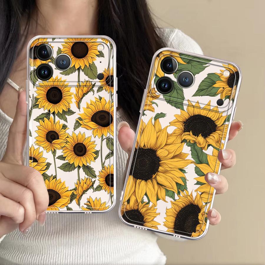 かわいいひまわり柄ケース Apple iPhone 17 P - Phone Cases Cute のレビューと価格