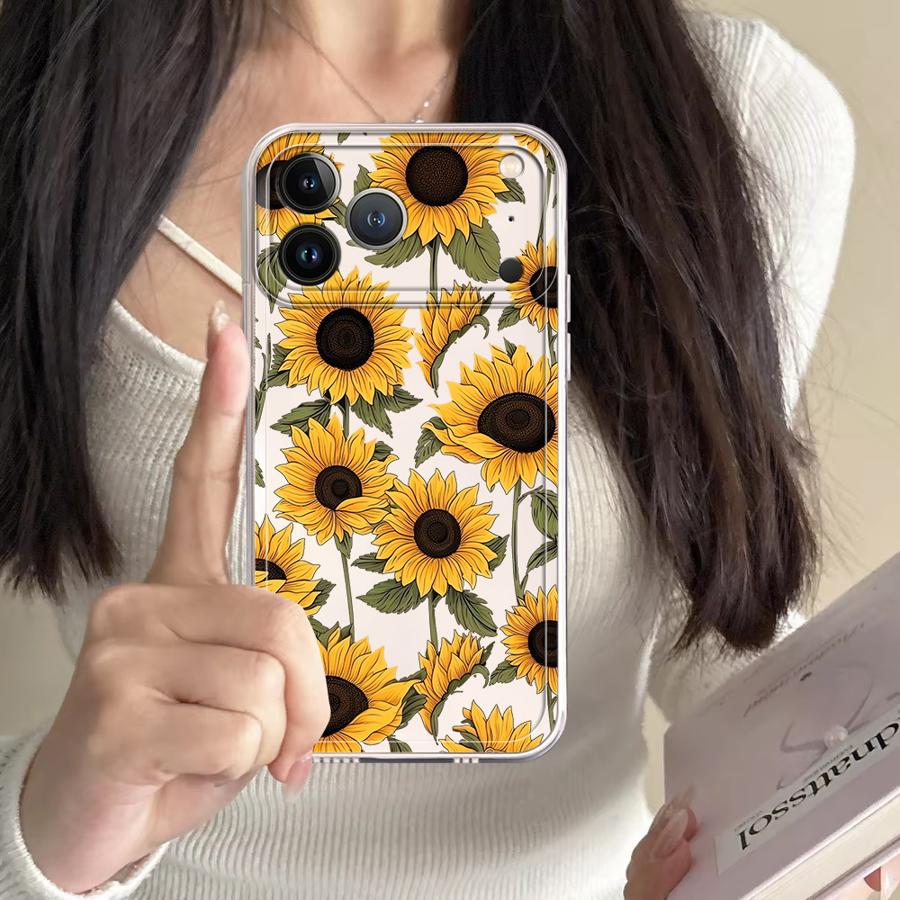 かわいいひまわり柄ケース Apple iPhone 17 P - Phone Cases Cute のレビューと価格