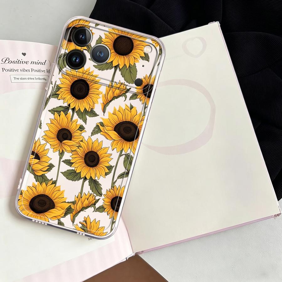 かわいいひまわり柄ケース Apple iPhone 17 P - Phone Cases Cute のレビューと価格