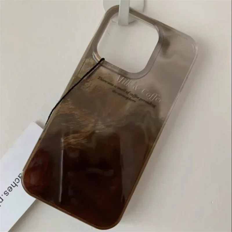 高級感のあるコーヒー色のグラデーションデザインのiPhone - Phone Cases Expensive のレビューと価格