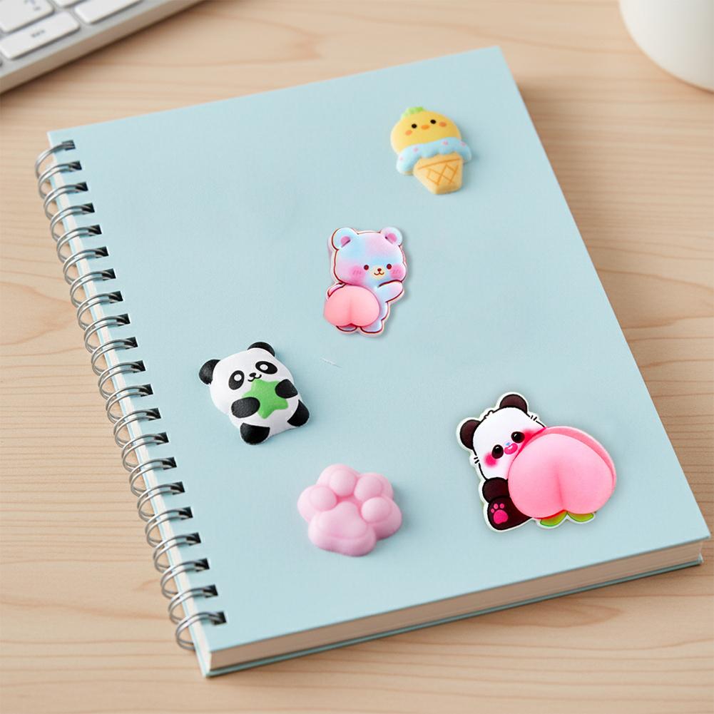 かわいい3Dパンダ漫画ストレス解消ラバーステッカー、子供向け - Phone Cases Rubber のレビューと価格