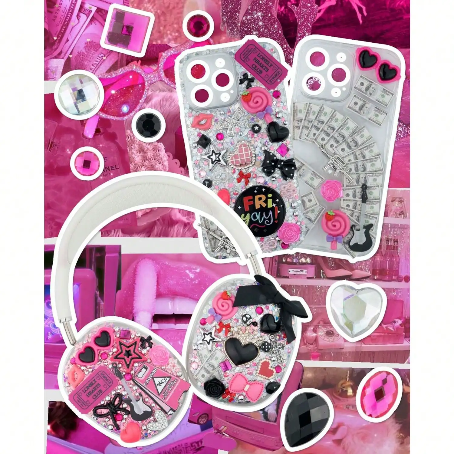 1050個入り ジャンクフォンケースチャームキット、ケースカ - Phone Cases Junk のレビューと価格