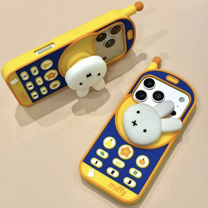 かわいいミッフィーレトロレンガ型携帯電話ケース iPhone - Phone Cases Rubber のレビューと価格