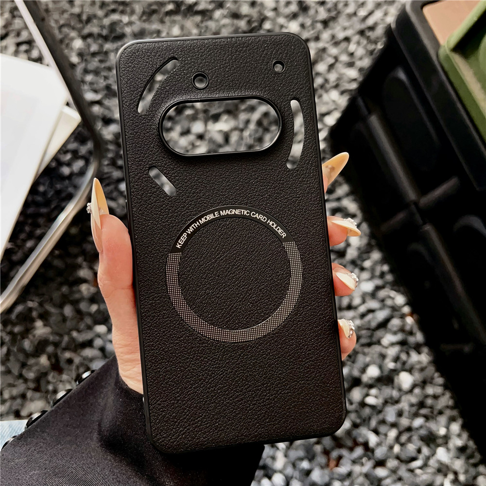 Magsafe対応 磁気式PUレザー高級ビジネススマホケース - Phone Cases Nothing 3A のレビューと価格
