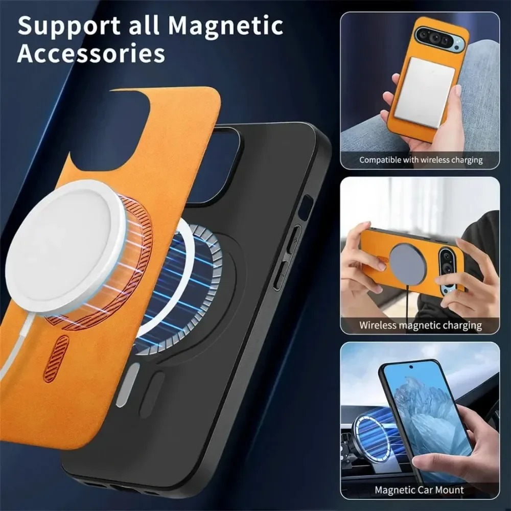 プレミアムスエード肌に優しい磁気電話ケース Google P - Phone Cases Google Pixel 10 Pro のレビューと価格