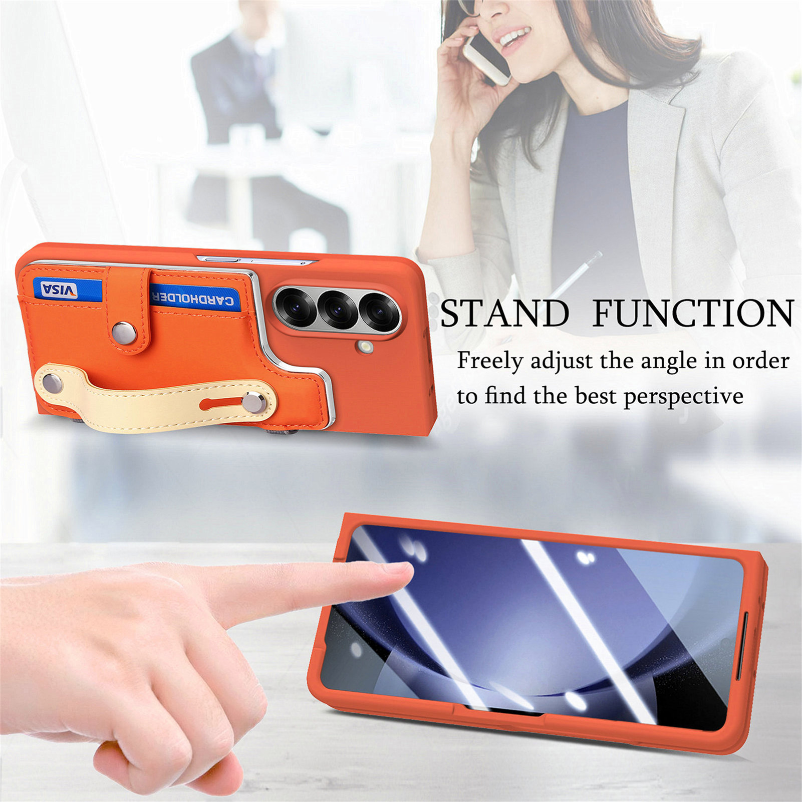 リストストラップ付きカードスロット搭載、全面保護シェルフィル - Slim Card Slot Case のレビューと価格