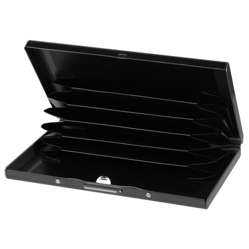 スリムなステンレス製RFIDカードケース 6枚収納 スキャニ - Slim Card Slot Case のレビューと価格