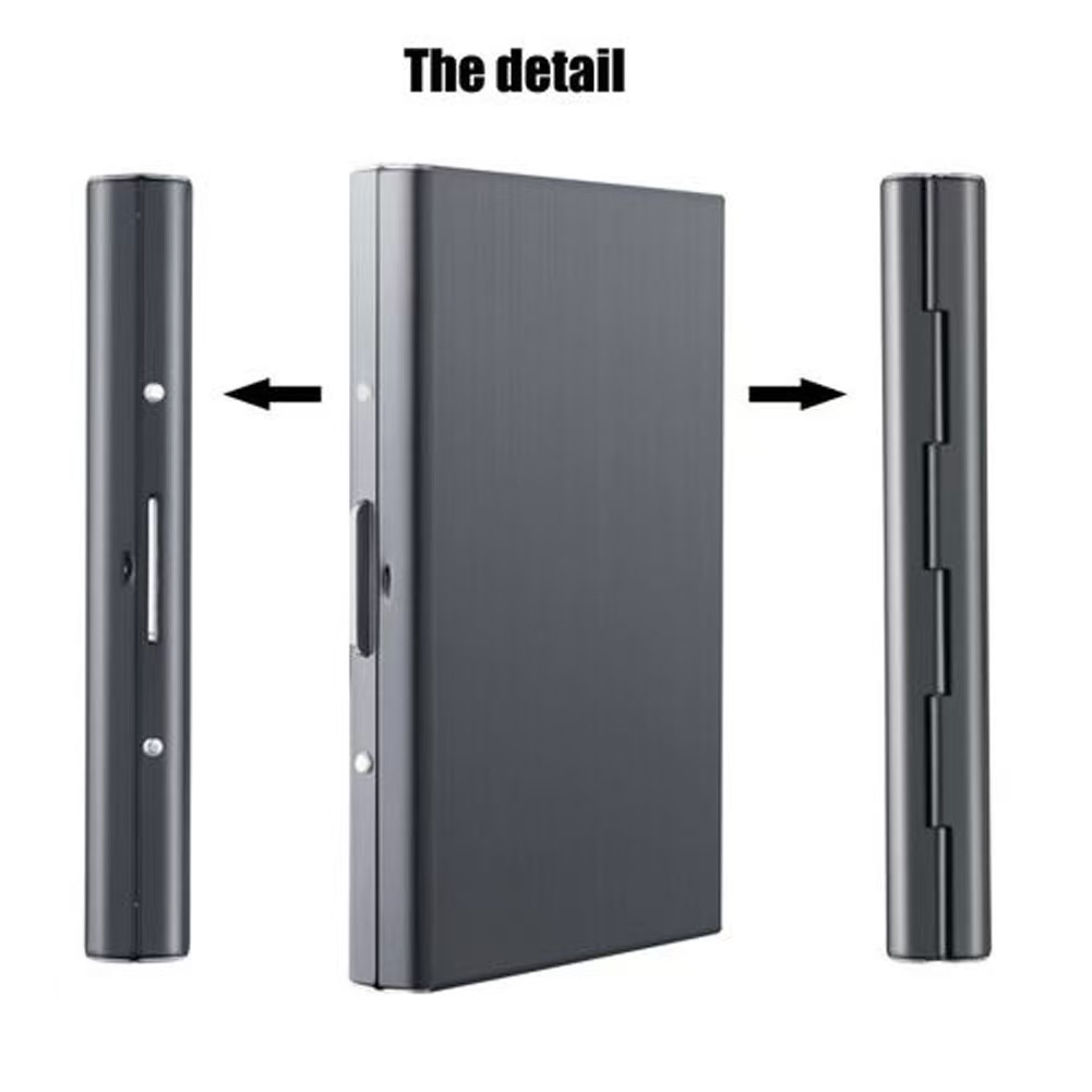 スリムなステンレス製RFIDカードケース 6枚収納 スキャニ - Slim Card Slot Case のレビューと価格