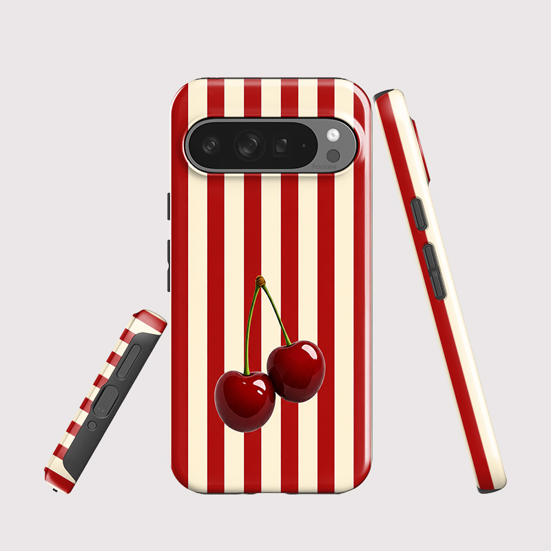 Fcicicase チェリーストライプパターン電話ケース G - Phone Cases Google Pixel 10 Pro のレビューと価格