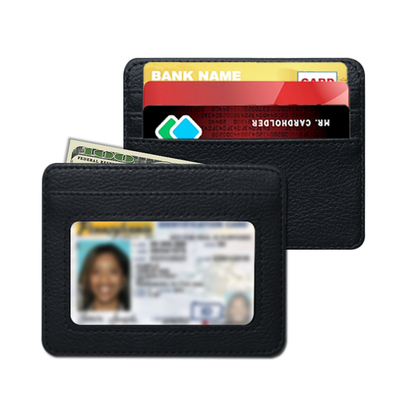 薄型 PU レザーミニ財布スリム銀行クレジットカードホルダー - Slim Card Slot Case のレビューと価格