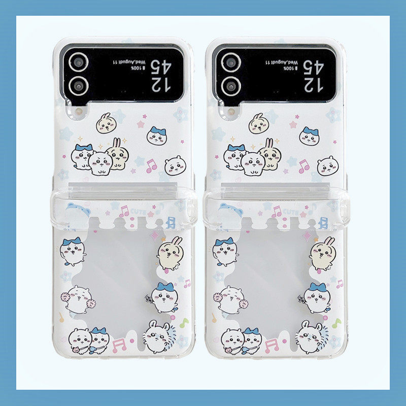可愛い漫画日本のアニメ「ちいかわ」カードウォレットポケット付 - Phone Cases With Wallet のレビューと価格