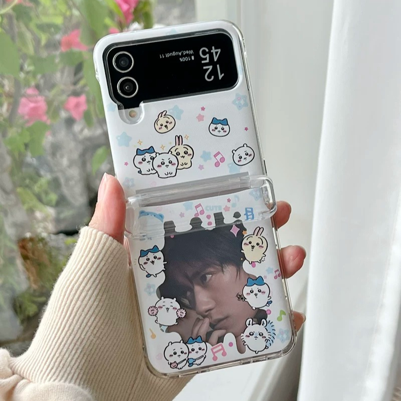 可愛い漫画日本のアニメ「ちいかわ」カードウォレットポケット付 - Phone Cases With Wallet のレビューと価格