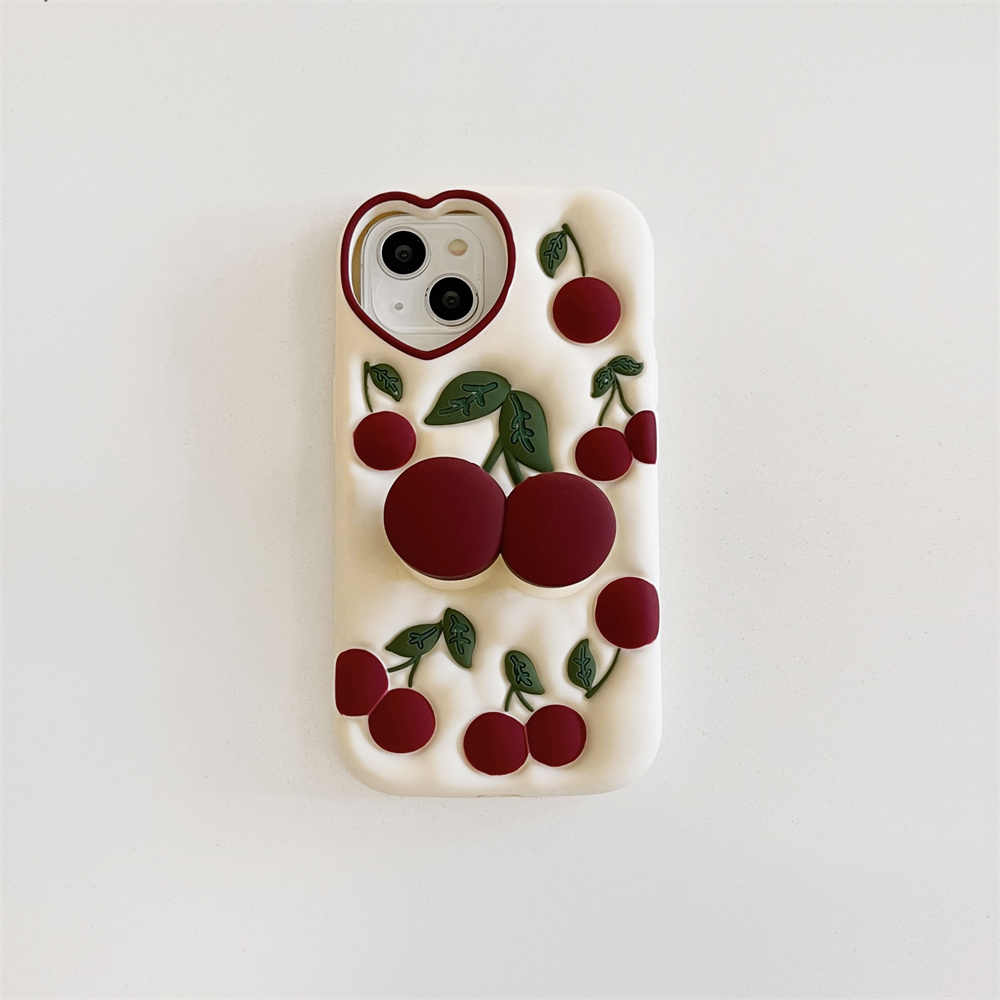 面白い漫画3Dチェリーキックスタンドケース iPhone 1 - Phone Cases Dior のレビューと価格