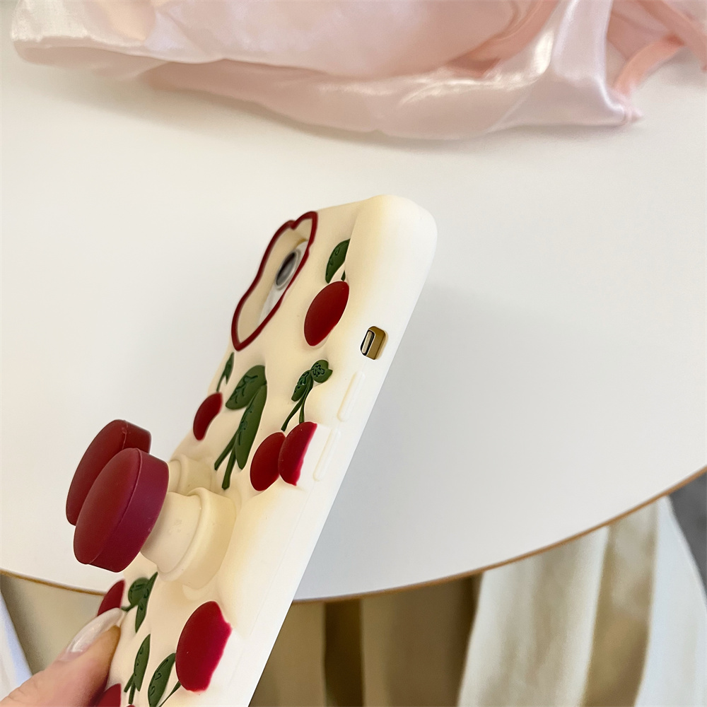 面白い漫画3Dチェリーキックスタンドケース iPhone 1 - Phone Cases Dior のレビューと価格
