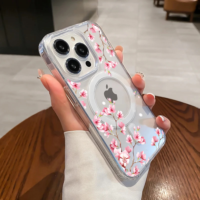 高級ピンク INS 花柄ケース iPhone 14 Pro  - Phone Cases Durable のレビューと価格
