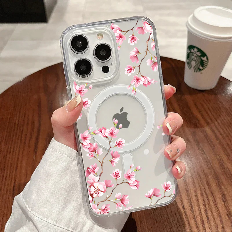 高級ピンク INS 花柄ケース iPhone 14 Pro  - Phone Cases Durable のレビューと価格
