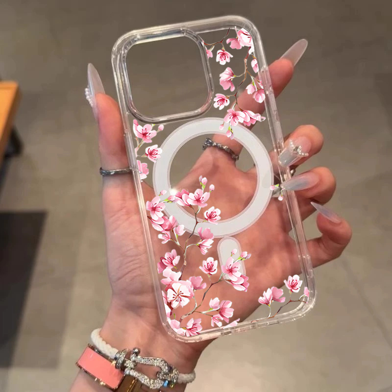 高級ピンク INS 花柄ケース iPhone 14 Pro  - Phone Cases Durable のレビューと価格