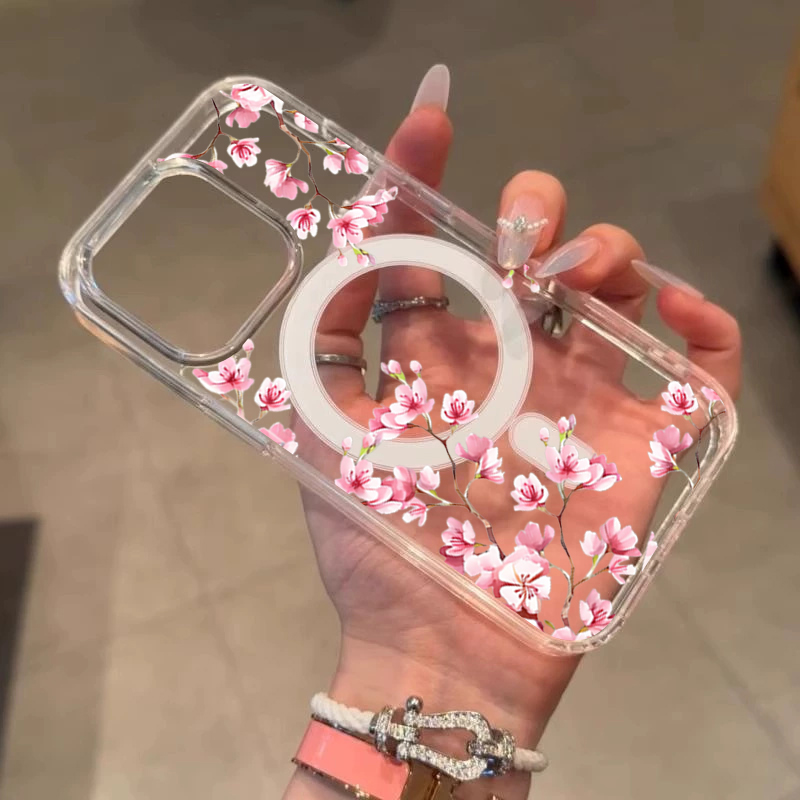 高級ピンク INS 花柄ケース iPhone 14 Pro  - Phone Cases Durable のレビューと価格