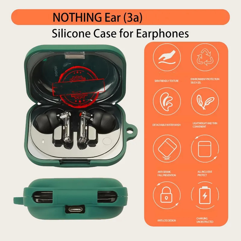 スキンリー Nothing Ear 3A 用ケース 液体シリ - Phone Cases Nothing 3A のレビューと価格