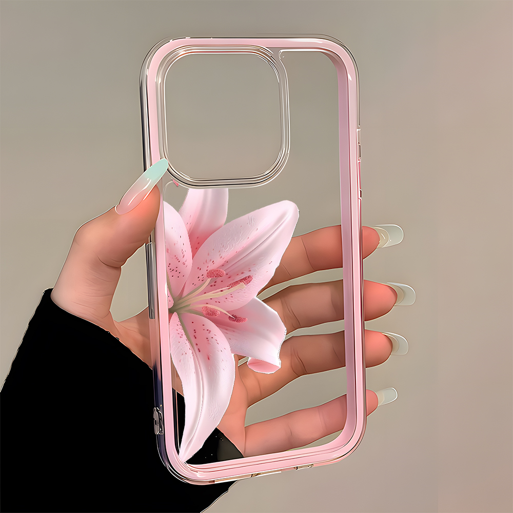 ロマンティックピンクリリーシースルーケース iPhone 1 - Phone Cases Pinterest のレビューと価格
