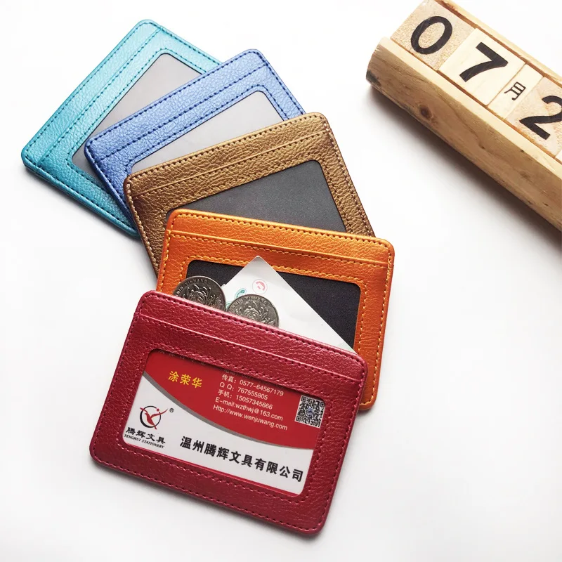 新しい薄型 Pu レザーミニ財布スリム銀行クレジットカードホ - Slim Card Slot Case のレビューと価格