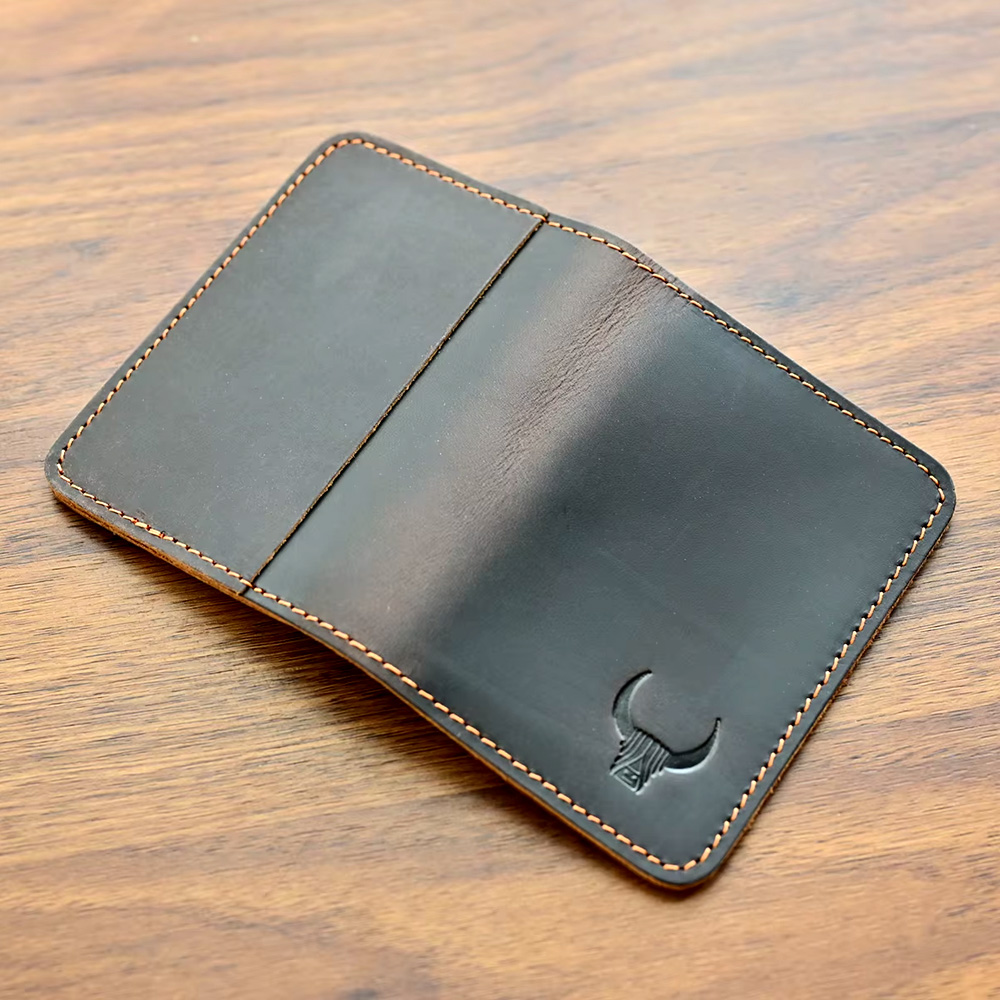 スリムな本革カードホルダー,男性用クレジットカードホルダー, - Slim Card Slot Case のレビューと価格