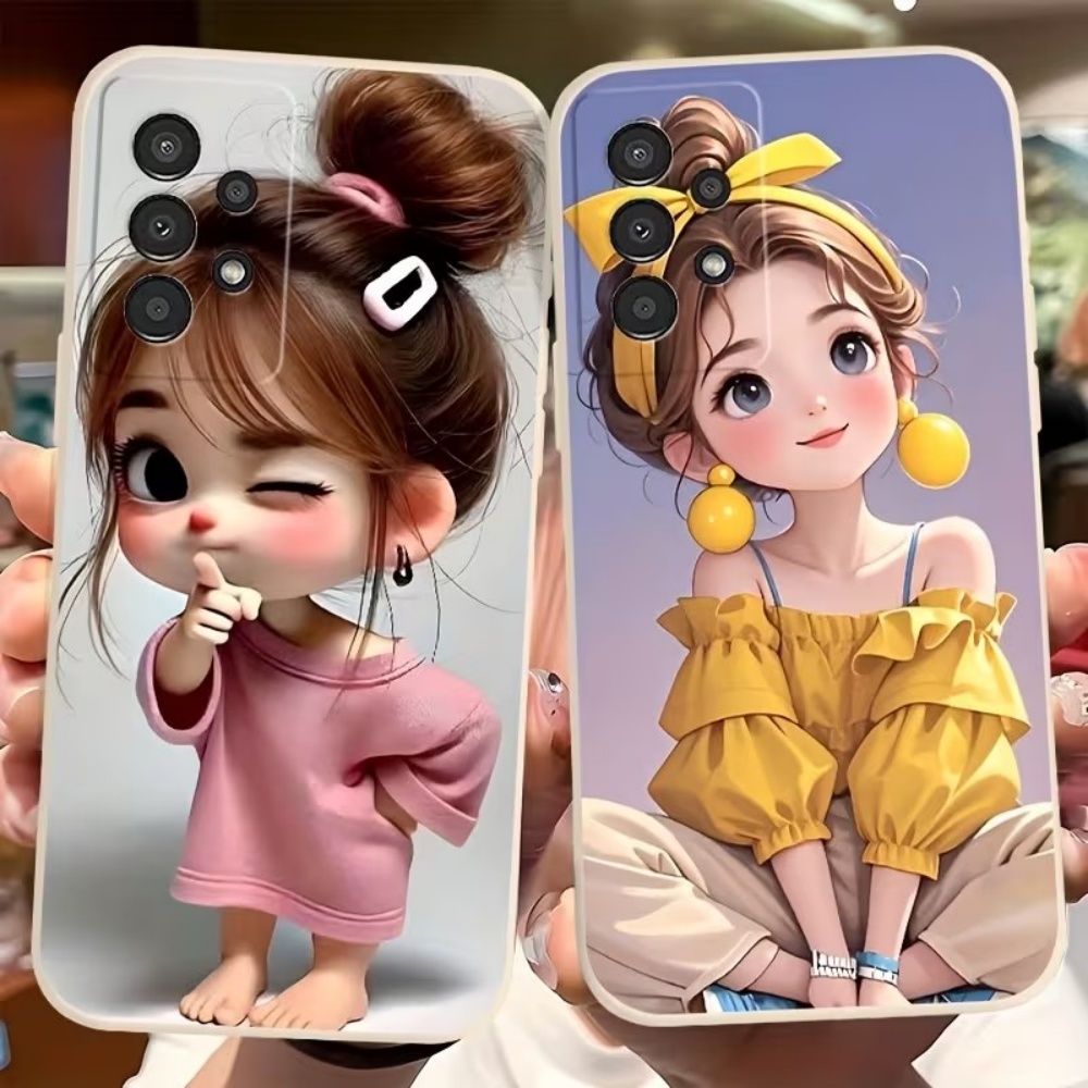 かわいい漫画の女の子柄デザインのスマホケース、Samsung - Phone Cases Cute のレビューと価格