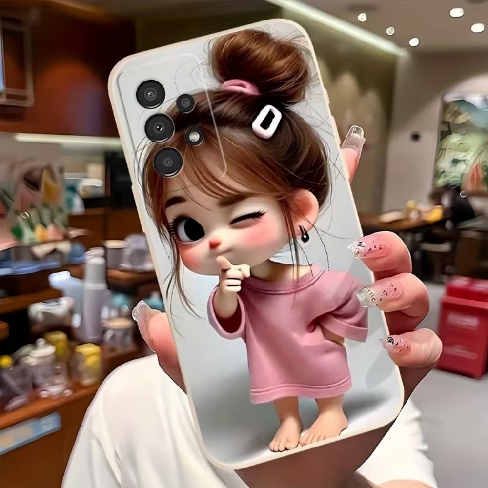 かわいい漫画の女の子柄デザインのスマホケース、Samsung - Phone Cases Cute のレビューと価格