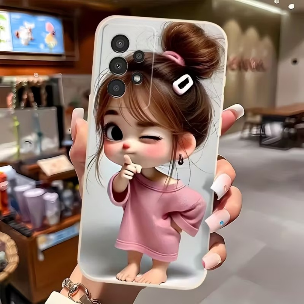 かわいい漫画の女の子柄デザインのスマホケース、Samsung - Phone Cases Cute のレビューと価格