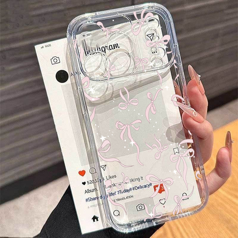 シンプルなハート型のリボンと水玉模様のクリアTPU製iPho - Phone Cases Pinterest のレビューと価格