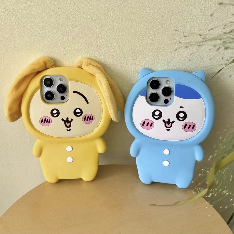 漫画3DパジャマうさぎハチワレiPhoneケース iPhon - Phone Cases Durable のレビューと価格