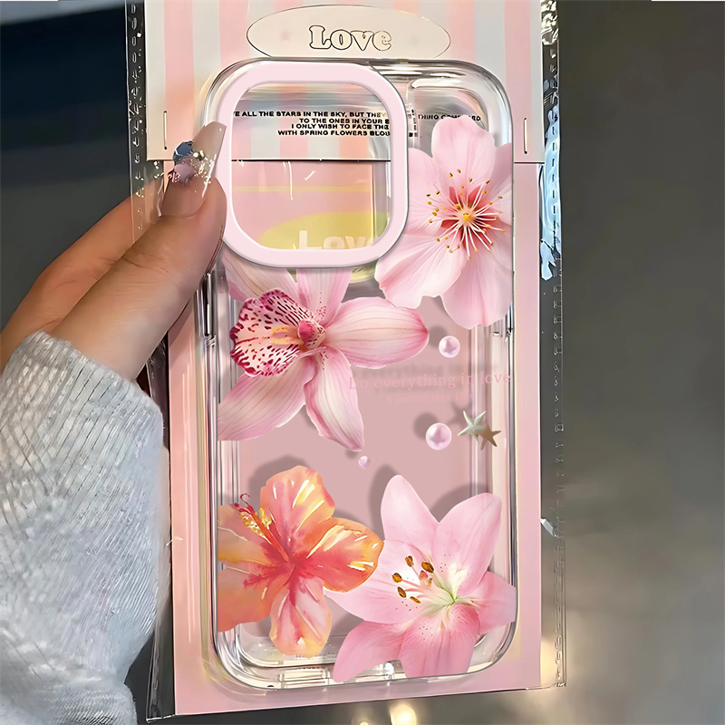 ピンクのユリ柄スマホケース iPhone 16/17/16e - Phone Cases Pinterest のレビューと価格