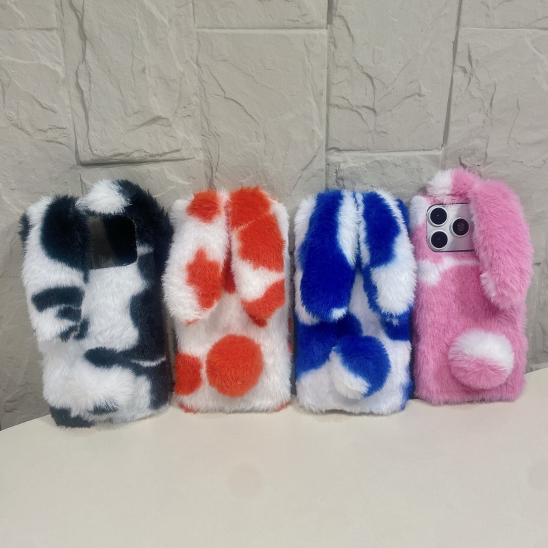 可愛いウサギデザインのふわふわスマホケース iPhone 1 - Phone Cases Cute のレビューと価格