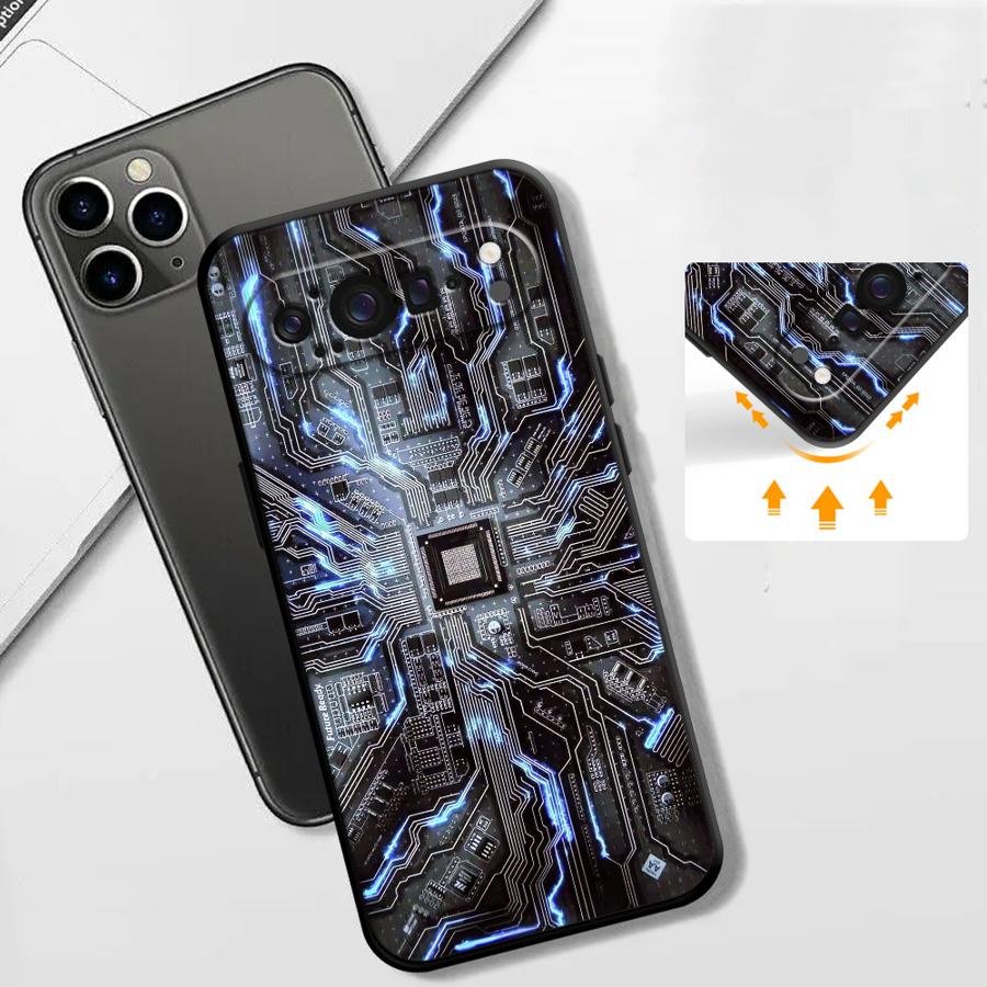 レトロな回路基板デザインのスマホケース Google Pix - Phone Cases Google Pixel 10 Pro のレビューと価格