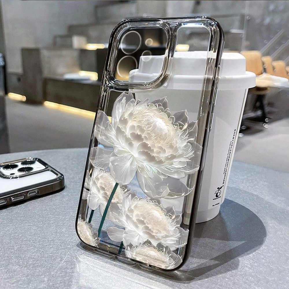 蓮の花柄透明スマホケース iPhone 17 13 16 P - Phone Cases Dior のレビューと価格